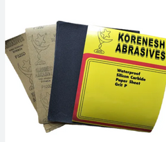 KORENISH Abrasives Waterproof Silicon Carbide Sand Paper Sheet